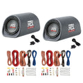 MTX Audio 8 Inch 240W Subwoofer (2 Pack) & Soundstorm Wire Kit (2 Pack)