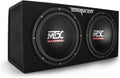 Open Box MTX TNE212D 121200W Dual Car Subwoofers Audio Subs + Enclosure