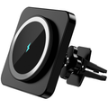 Magnetic Car Wireless Charger - Mag-Safe Car Mount Fast Charging Air Vent Phone Holder Mount for iPhone 15/14/13/12 - Black