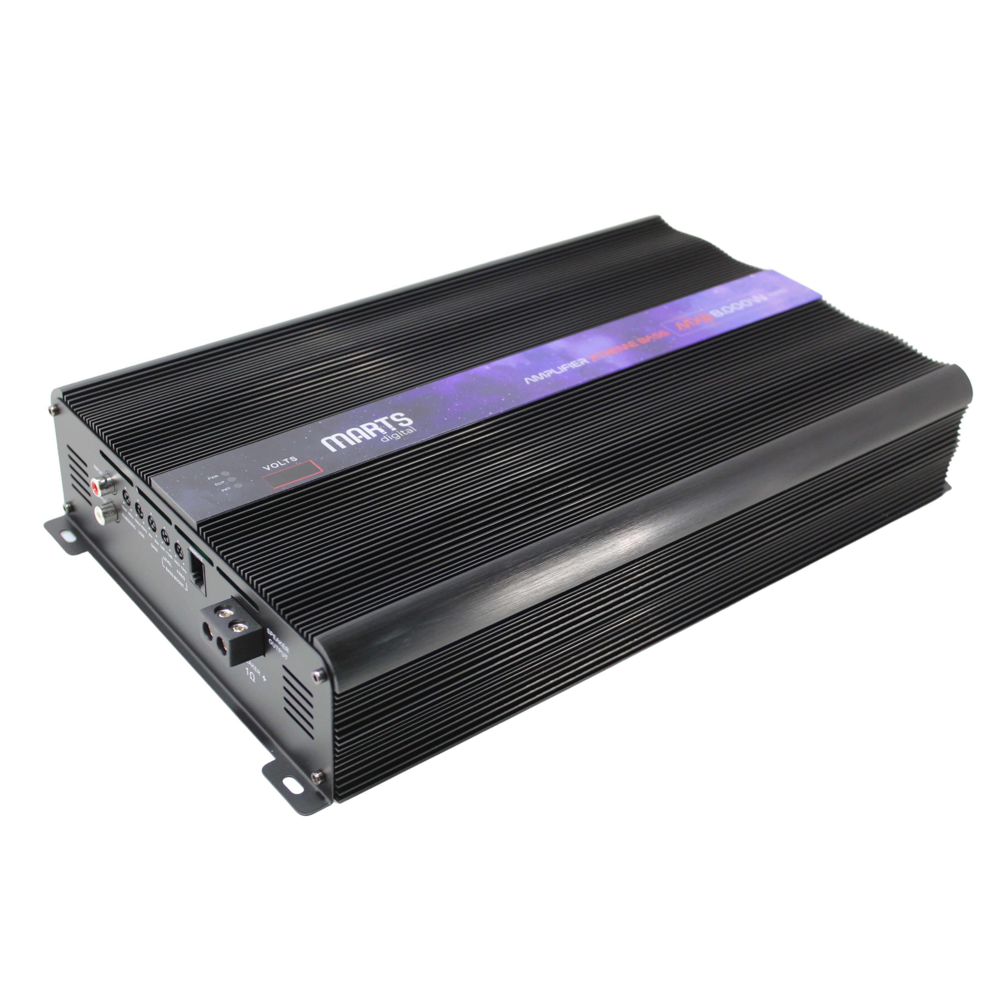 Marts Digital 8000W Monoblock Class D Amplifier 1 Ohm w/ Bass Knob MXB-8000-1