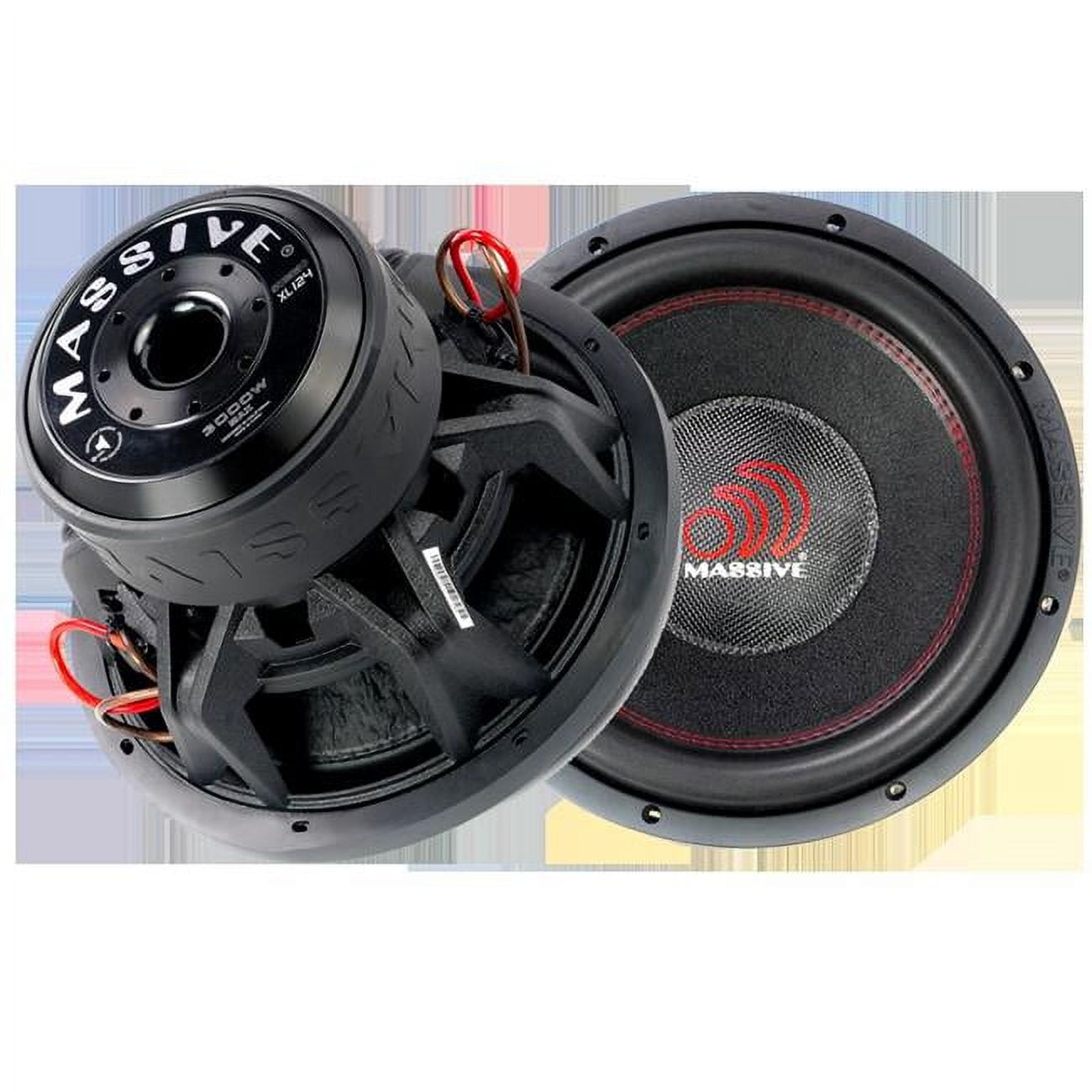 Massive Audio SUMMOXL 124 121500W RMS Dual 4 Ohm Car Subwoofer