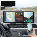 Meitianfacai Phone Compatible Navigation Dash Cam 10-Inch Touchscreen Full HD Recording GPS Navigation Voice Control 64GB Memory Card Included