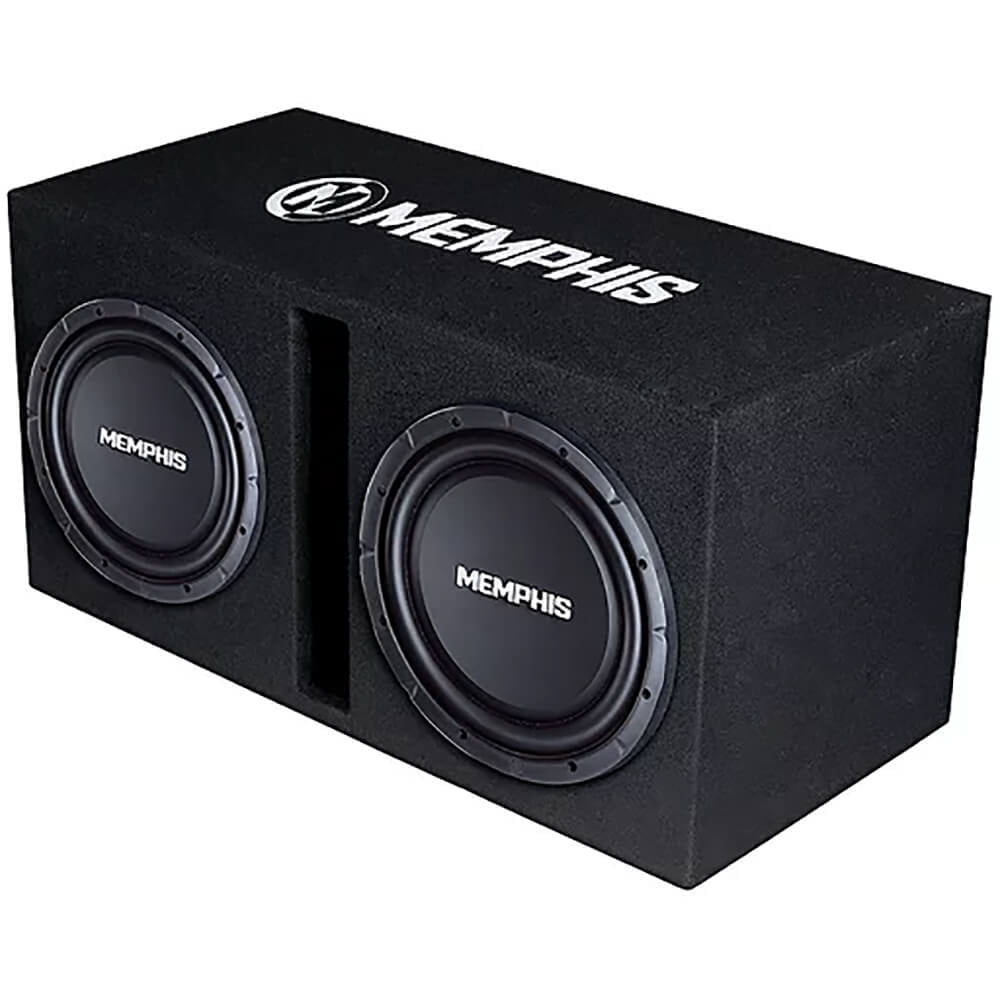 Memphis Audio SRXE212VP Dual 121000w SRX Subwoofer Enclosure+Amplifier Package