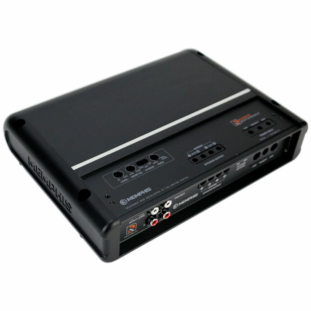 Memphis PRX500.2V 500W RMS Power Reference Series Class-D 2-Channel Amplifier with Bass Remote