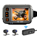 Motorcycle Dash Cam,WiFi Dual 1080p Motorbike Camera ,120¡« Wide Angle,Parking Monitoring, Timed Recording After Flameout Full Body Waterproof Night Vision HD With 32G storage card