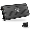 NVX NDA12001 2400W Peak N-Series Class-D 1-Ohm Stable Monoblock Amplifier w/ Remote Bass Knob
