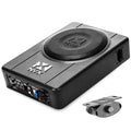 NVX QBUS8P 300W Peak 8Amplified Loaded Under Seat Universal Subwoofer System Ported Enclosure