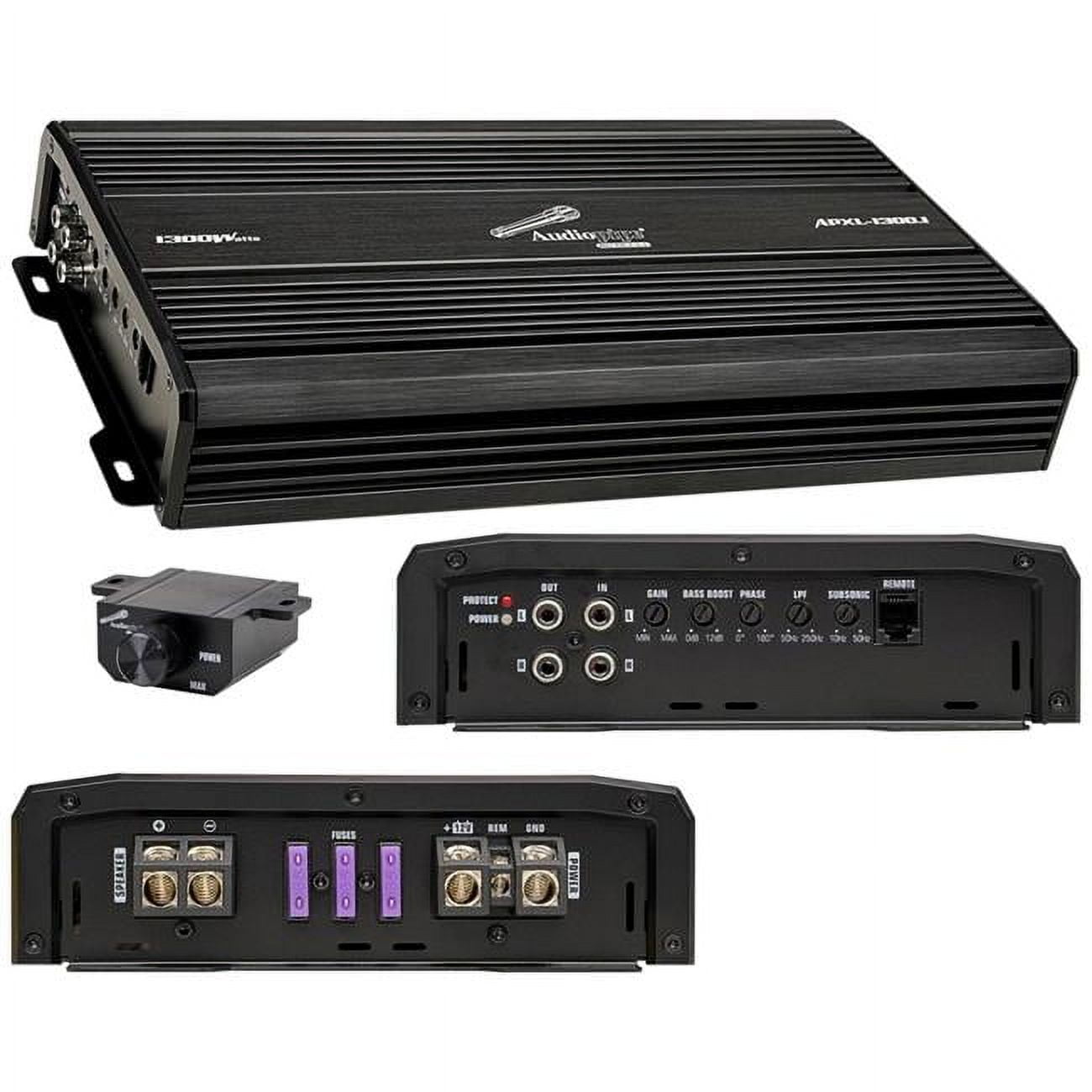 New Audiopipe Monoblock 1300W RMS Power Class D 1 OHM Stable Car Amplifier