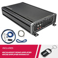 New Kicker 46CXA12001T 1200W Mono Class D Subwoofer Amp with 46CK8 amp wiring kit