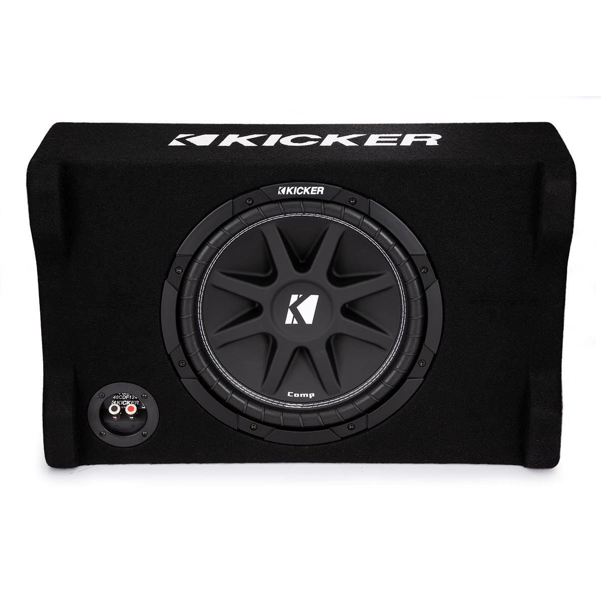 New Kicker 48CDF124 Comp 12Down-Firing Loaded Subwoofer Enclosure