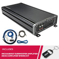New Kicker CX Series 46CXA18001T Mono Subwoofer Amplifier and 46CK4 Amp Wiring Kit