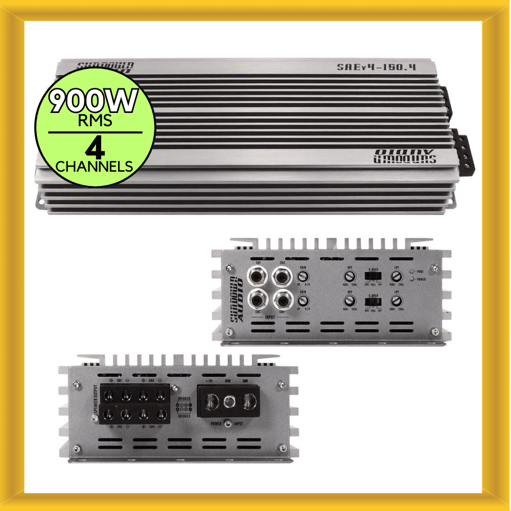 New Sundown Audio SAE Version 4 900W RMS Power 4-Channel Class A/B Car Amplifier