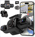 Open Box PRUVEEO D90-4CH-MINI-128GB Dash Cam 4 Channel Camera FHD 1080P 128GB Card Black