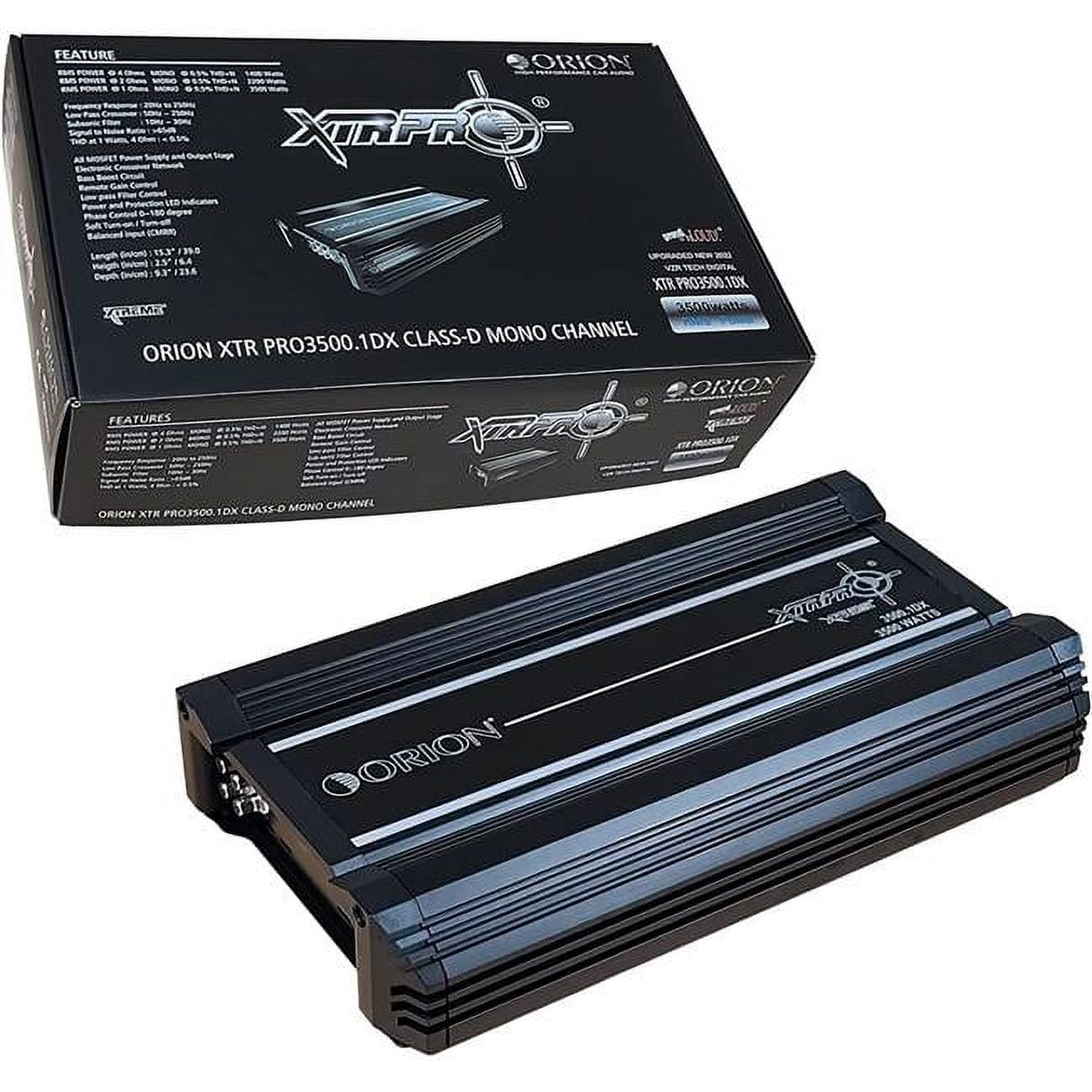 Orion Monoblock Subwoofer Amplifier 3500 Watts RMS Power 1 Ohm XTR-PRO3500.1DX