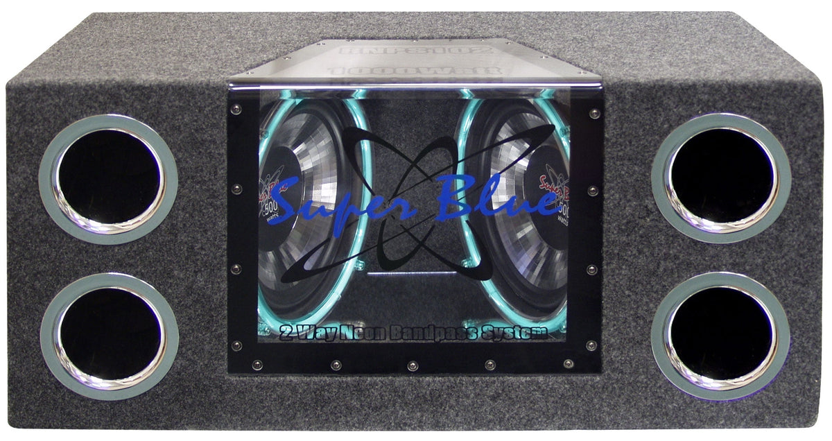 PYRAMID BNPS122 121200W Car Audio Sub Box Subwoofer Bandpass Box Subs