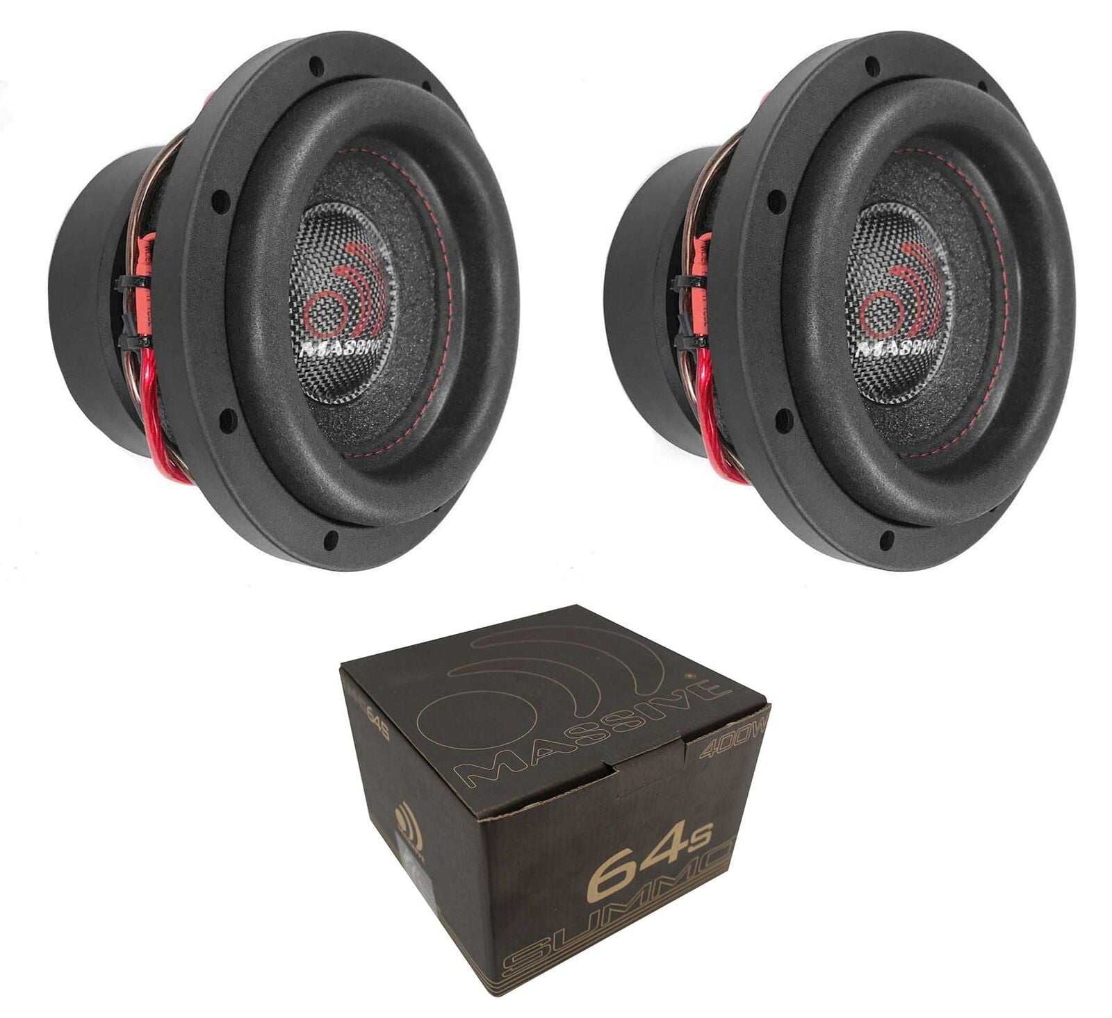 Massive Audio Bass Boost Car Subwoofer, 6