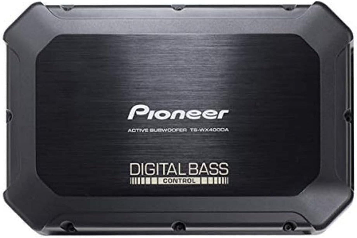 Pioneer 9-in. x 5-1/2-in., 250W Compact Active Subwoofer with Wired Bass Remote, TS-WX400DA