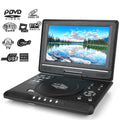 Portable DVD Player with 9.8 Swivel Screen, Rechargeable Lithium Battery, FM Radio Receiver Support, Memory Card Reading, Games, SD / MS / MMC Card Support