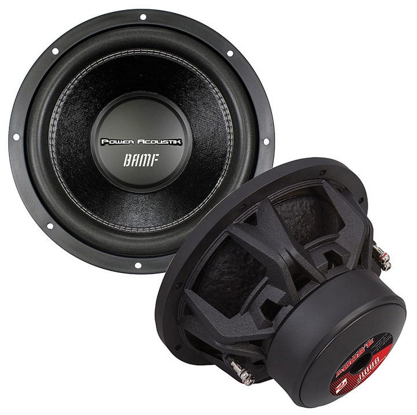 Power Acoustik BAMF-154 Series 15 Inch 3800 Watt 4 Ohm Car Audio Power Subwoofer