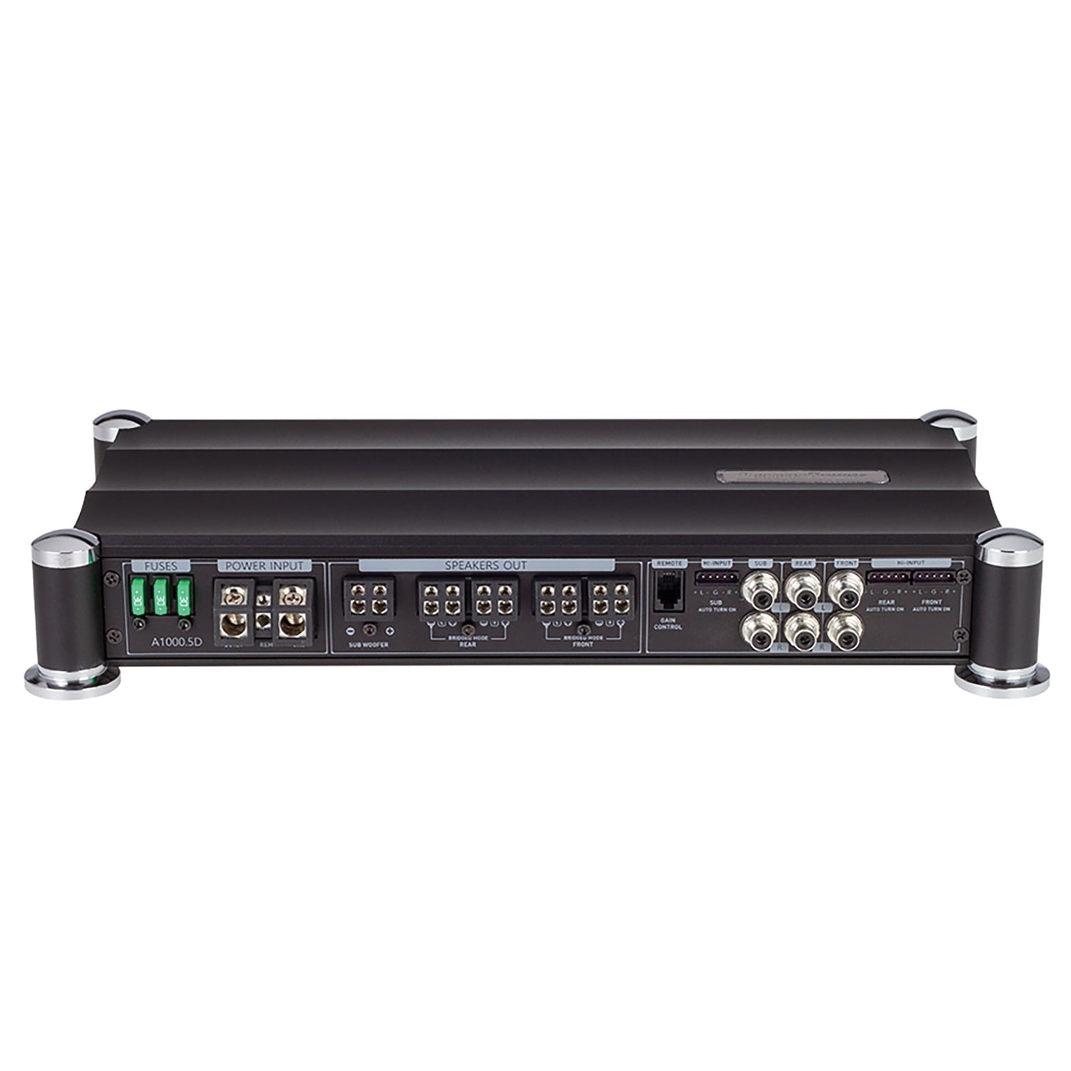 Precision Power ATOM Series A1000.5D 2,000-Watt-Max 5-Channel Digital Power Class-D Audio Amplifier with Wired Remote, A1000.5D