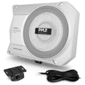 Pyle Amplified Low-Profile 900 Watt Under-Seat Compact Car Subwoofer, 10-Inch