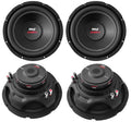 Pyle 126400W 4-Ohm DVC Car Stereo Power Audio Subwoofer Set, 4pk | PLPW12D