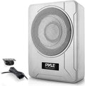 Pyle 8-Inch Low-Profile Amplified Subwoofer System - 600-Watt Compact Car Subwoofer W/ Built in Amp