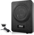 Pyle 8-Inch Low-Profile Amplified Subwoofer System 600 Watt Compact Enclosed Under Seat Car Audio