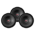 Pyle PLPW15D 152000W 4-Ohm DVC Power Car Audio Subwoofer (3 Pack)