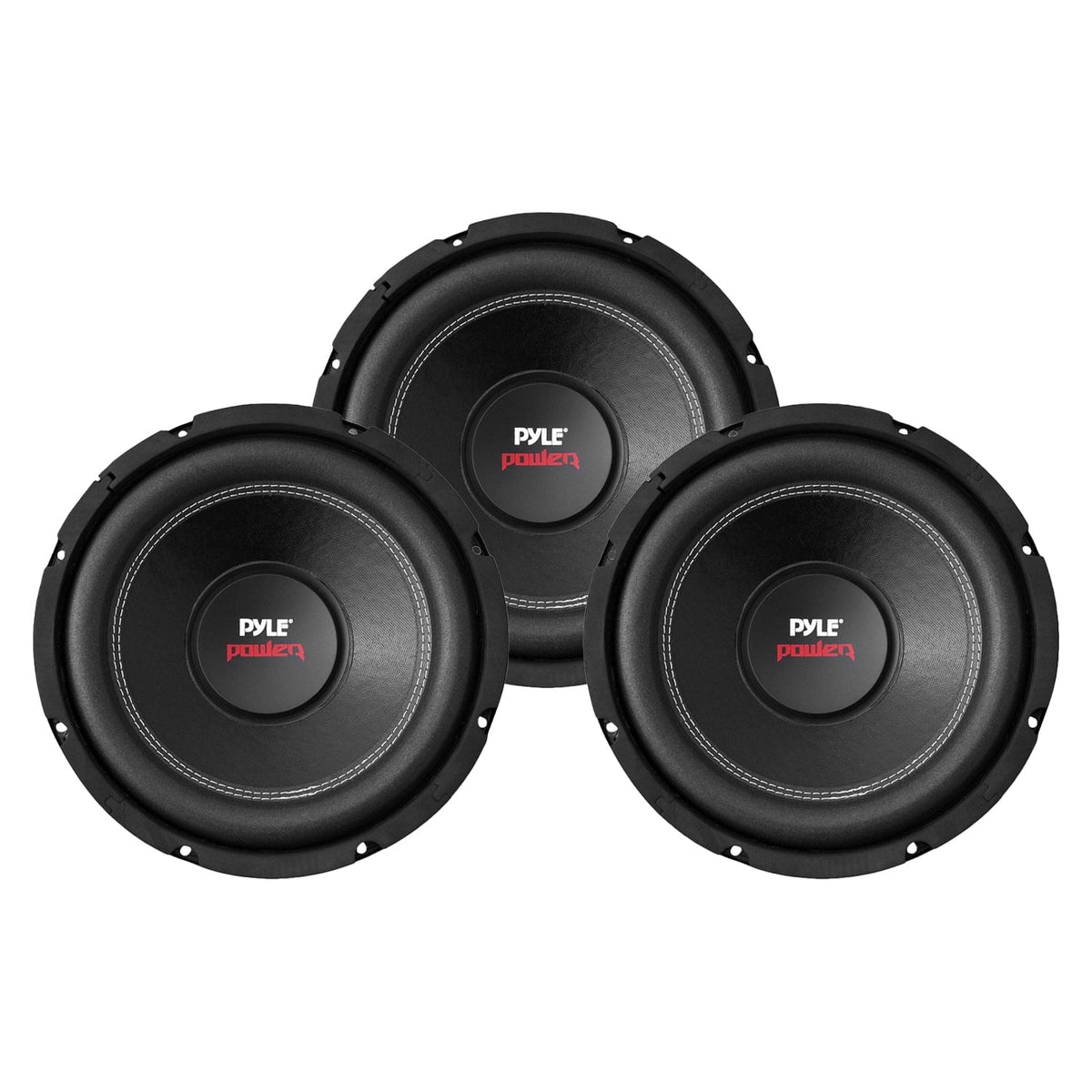 Pyle PLPW15D 152000W 4-Ohm DVC Power Car Audio Subwoofer (3 Pack)
