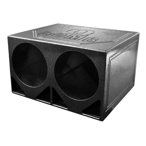 QPower QBOMB12TB Dual 12Triangle Ported Car Audio Subwoofer Box Enclosure