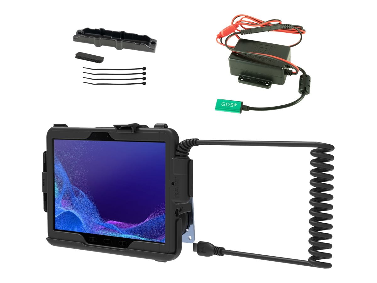 RAM Tough-Case - Tough-Case Bundle - car holder / charger for tablet - for Samsung Galaxy Tab Active4 Pro