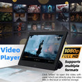 10.1'' Headrest Monitor Carplay Android 12 Auto Car Rear Seat Video Player FM Bluetooth AirPlay Input Full Touch Screen