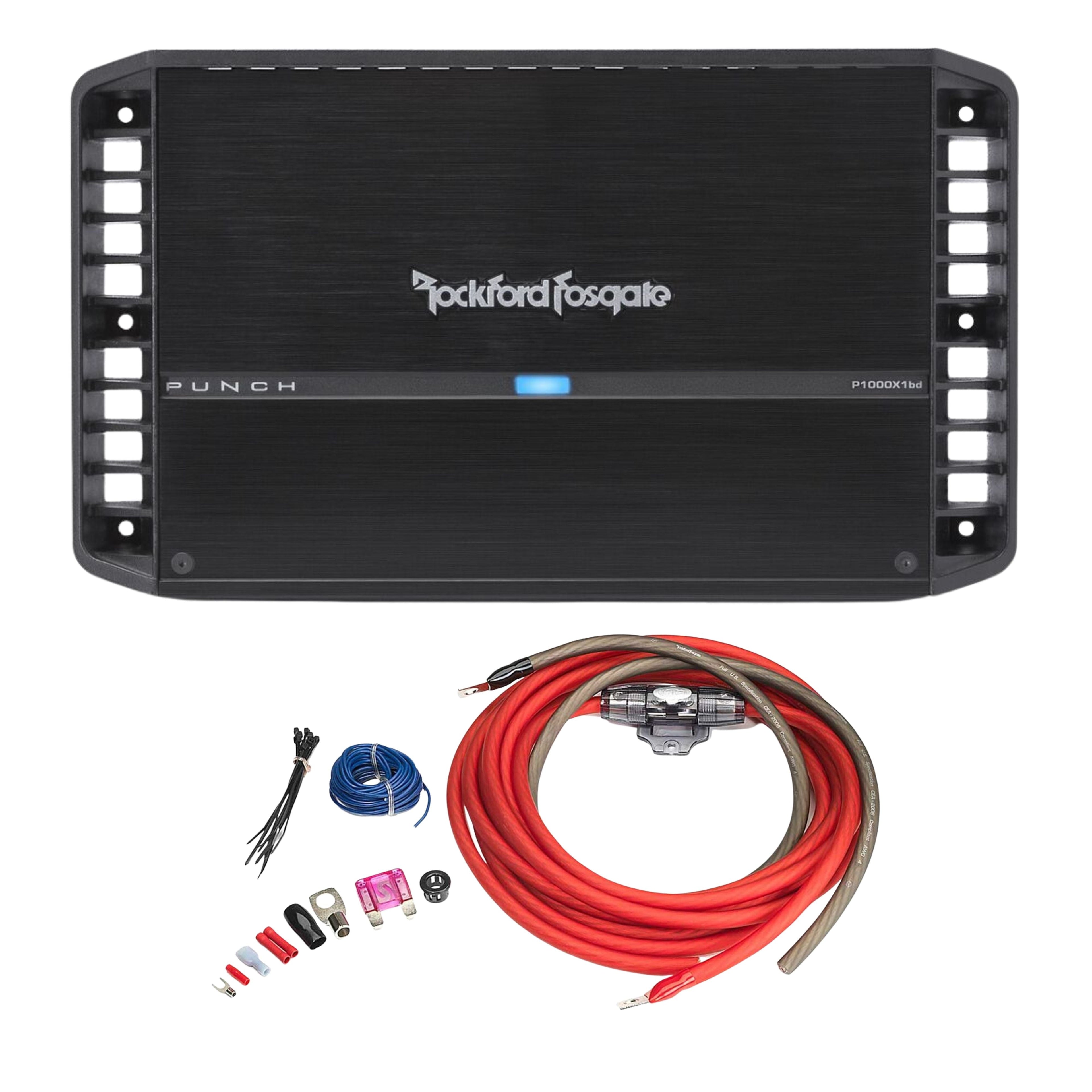 Rockford Fosgate Punch 1000 Watt Class-BD Monoblock Amplifier 1 ohm +Install Kit