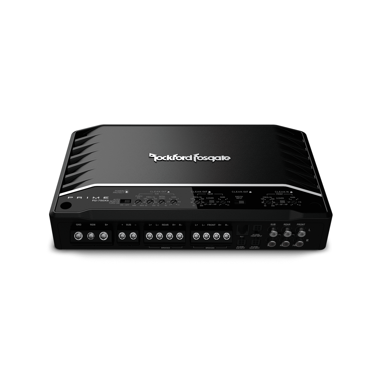 Rockford Fosgate R2-750X5 Adjustable Vehicle Audio Amplifier, Black, 6.13 lbs