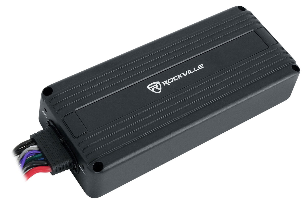 Rockville ATV420 V2 4 Channel UTV/Motorcycle Bluetooth Amplifier IP65 Micro Amp