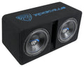 Rockville DV12K52 Dual 12K5 2800w Car Subwoofers+Vented Sub Enclosure Box/2Ohm