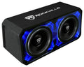 Rockville DV12K6D2 Dual 124800w Car Audio Subwoofers Plexi Sub Enclosure Box