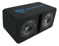 Rockville DV8K52 Dual 8K5 1600w Car Subwoofers+Vented Sub Enclosure Box/2 Ohm
