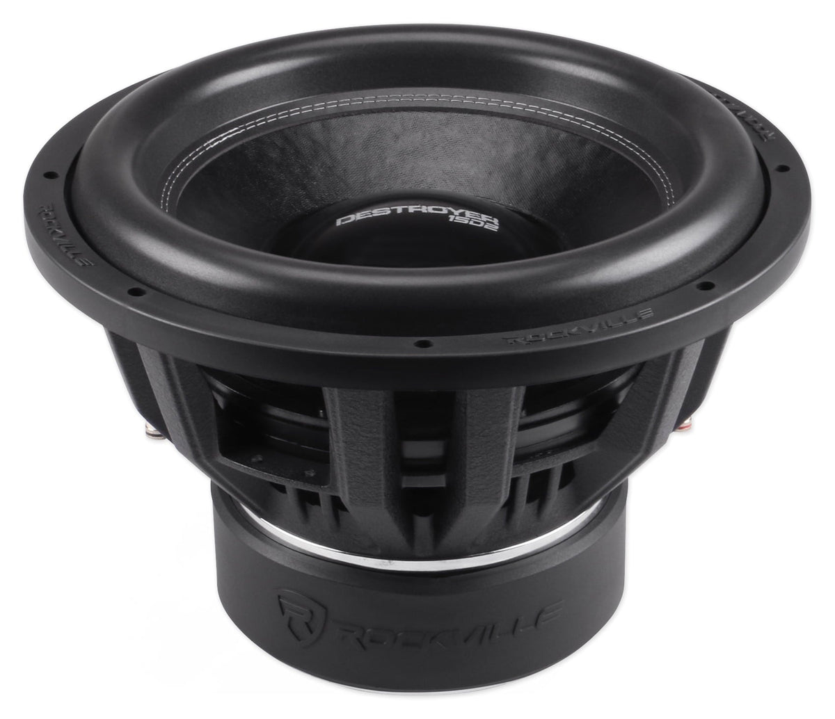 Rockville Destroyer 15D2 15Competition Car Audio Subwoofer w/USA Voice Coils!