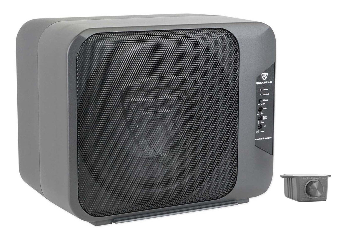 Rockville Ground Pounder 800w Dual 10.5Car Subwoofer in Aluminum Enclosure