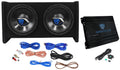 Rockville Adjustable Car Subwoofers with LED Indicators, PE Black, 25.30x 15.90x 13.80 Inches, 32 lb
