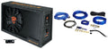 Rockville RVS12A 121400w Slim Vented Powered Car Subwoofer Enclosure + Amp Kit