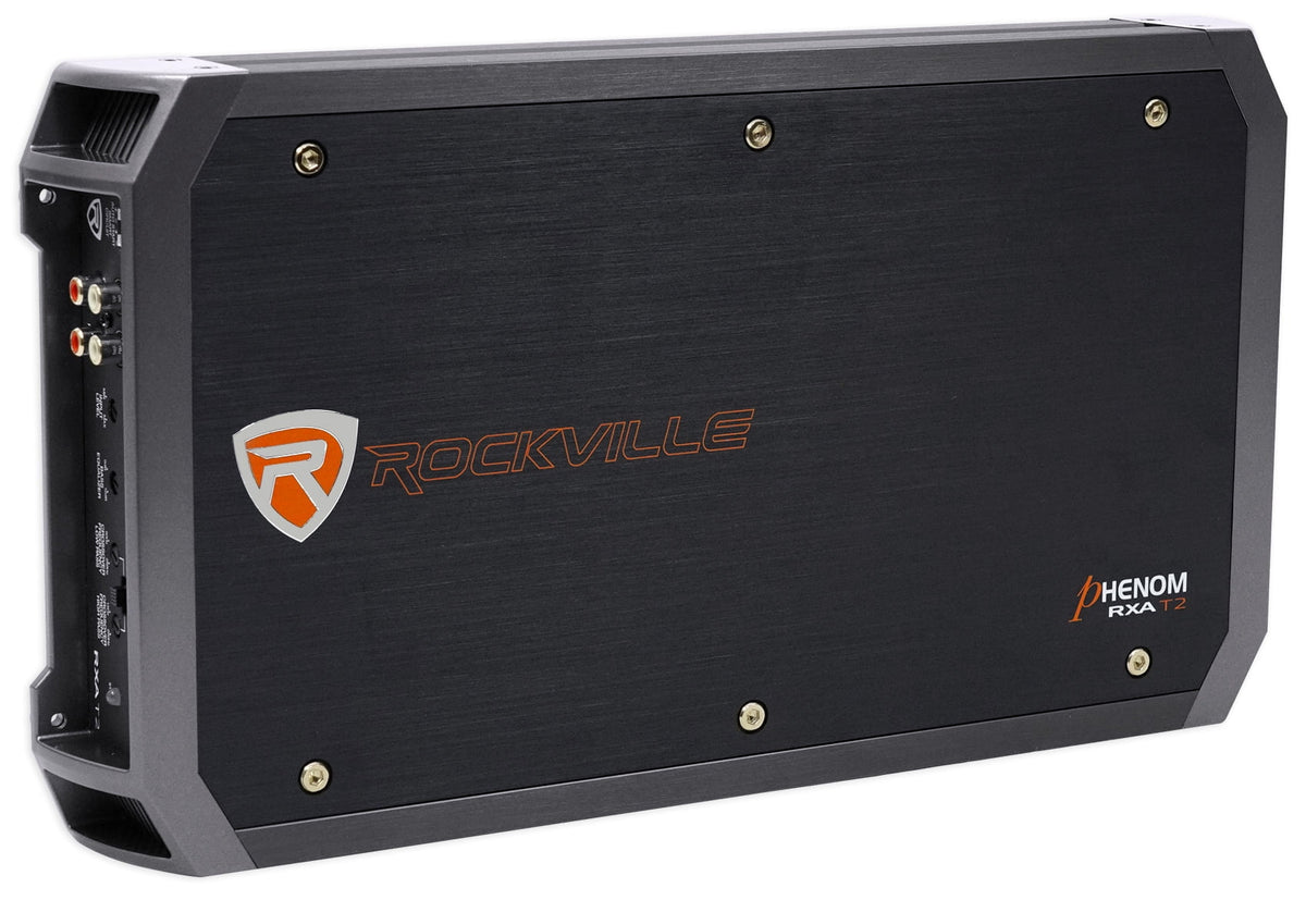 Rockville RXA-T2 2400 Watt Peak/600w RMS 2 Channel Amplifier Car Stereo Amp