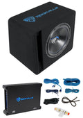 Rockville SK515 Package 152000w Loaded K5 Car Subwoofer Enclosure+DB12 Amplifier