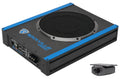 Rockville USS10 10800w Slim Under-Seat Active Powered Car/Truck Subwoofer Sub