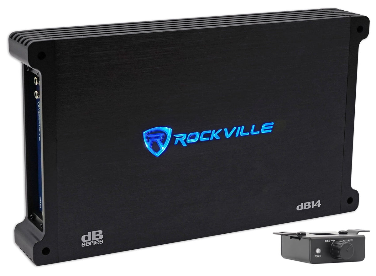 Rockville dB14 4000w Peak/1000w RMS Mono 2 Ohm Amplifier Car Audio Amp