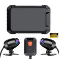 Rooha 1* Motorcycle Dash Cam 1080P Dual Lens Front And Rear Loop Recording Dvr Abs