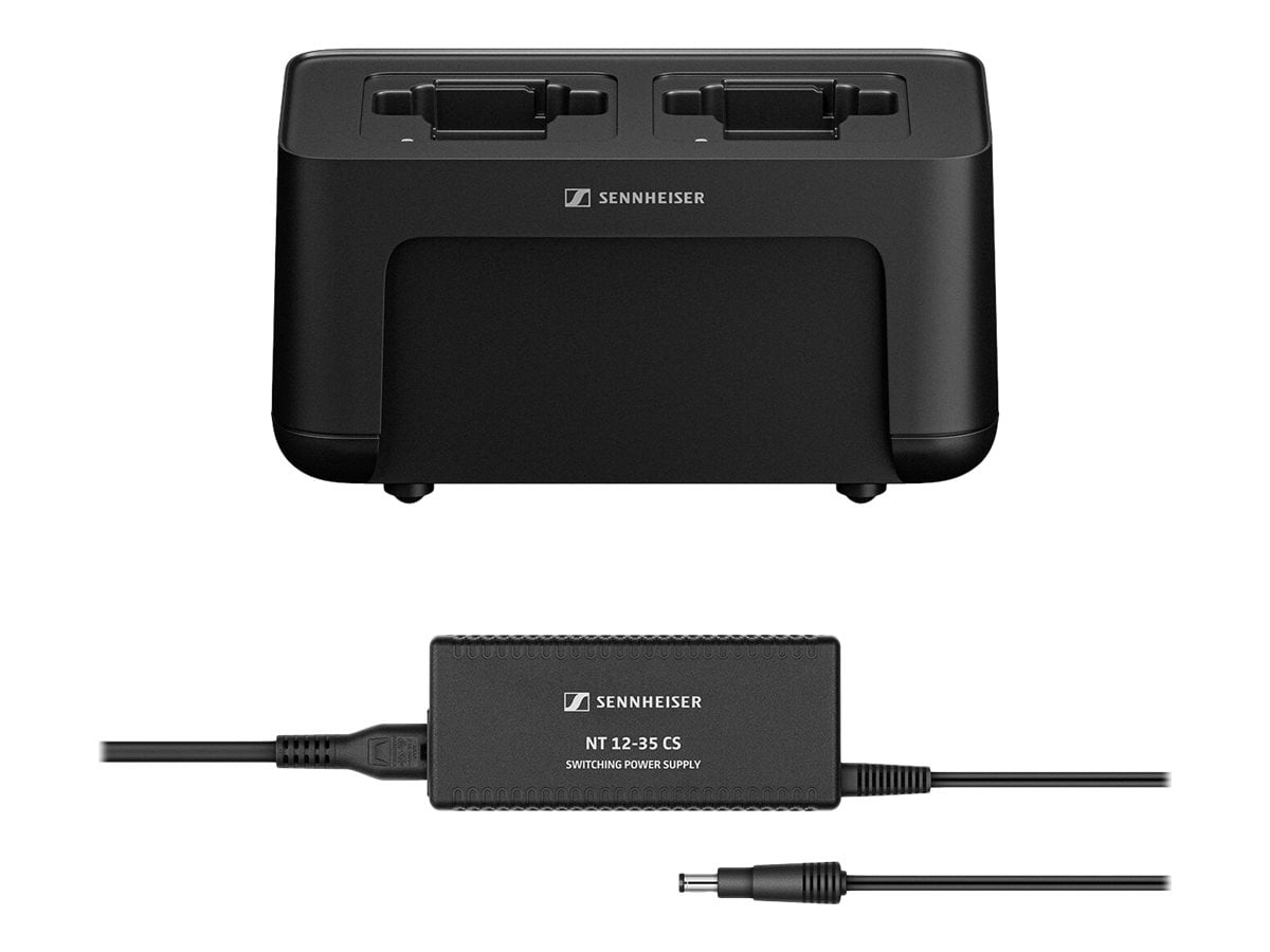 Sennheiser CHG 70N + PSU KIT - Charging stand + AC power adapter - 860 mA - 2 output connectors - for BA 70; Evolution Wireless Digital EW-DX SK, EW-DX SKM, EW-DX SKM-S