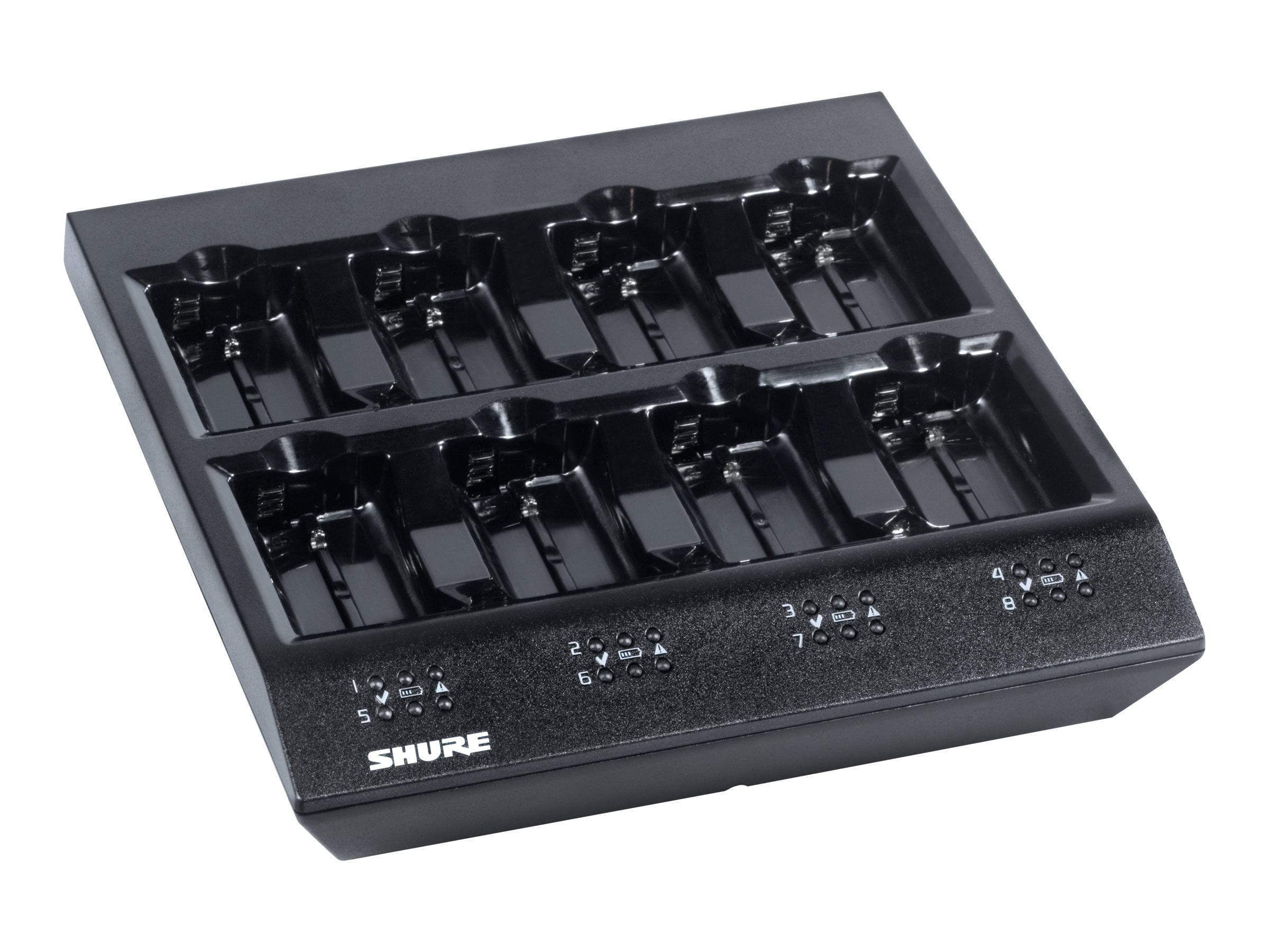 Shure SBC800-US - Battery charger / power adapter - 8 x batteries charging - 3.33 A - 8 output connectors - for Shure SB900